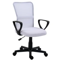 Chaise de bureau ergonomique réglable Blanc