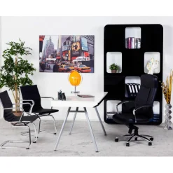 Chaise de bureau noir mobile LANER