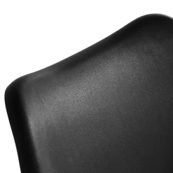 Chaise de bureau réglable en métal Noire