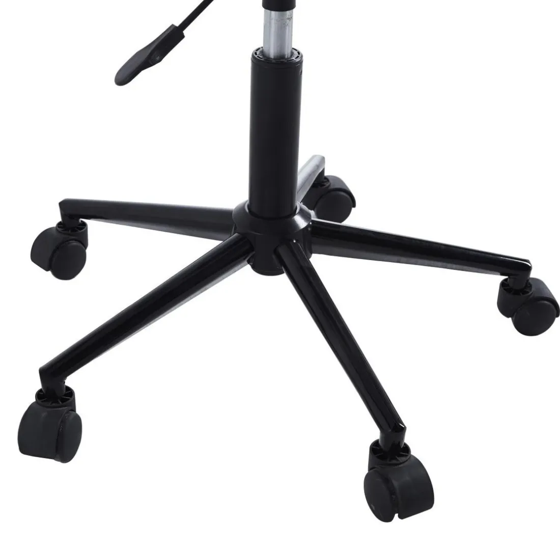 Chaise de bureau réglable en métal Noire