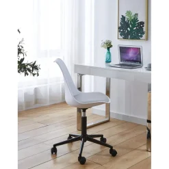 Chaise de bureau scandinave Blanc