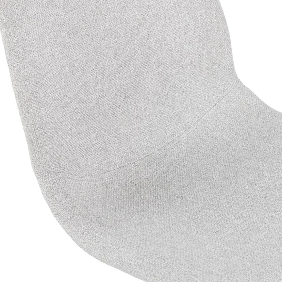 Chaise de bureau 'TAVIRA' en tissu gris clair