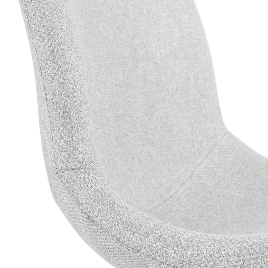 Chaise de bureau 'TAVIRA' en tissu gris clair