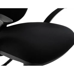 Chaise de bureau tissu noir design MARTIN