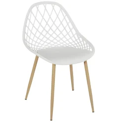 Chaise de Jardin Croisillons Blanc