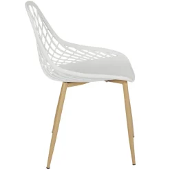 Chaise de Jardin Croisillons Blanc