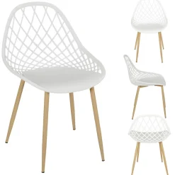 Chaise de Jardin Croisillons Blanc