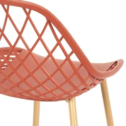Chaise de Jardin Croisillons Terracotta