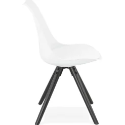 Chaise design 'PIPA' blanche