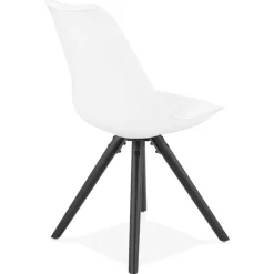 Chaise design 'PIPA' blanche