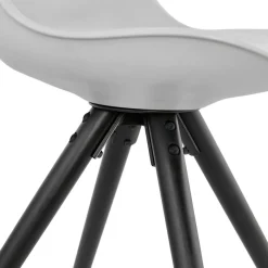 Chaise design 'PIPA' grise