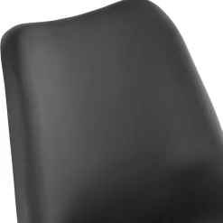 Chaise design 'PIPA' noire