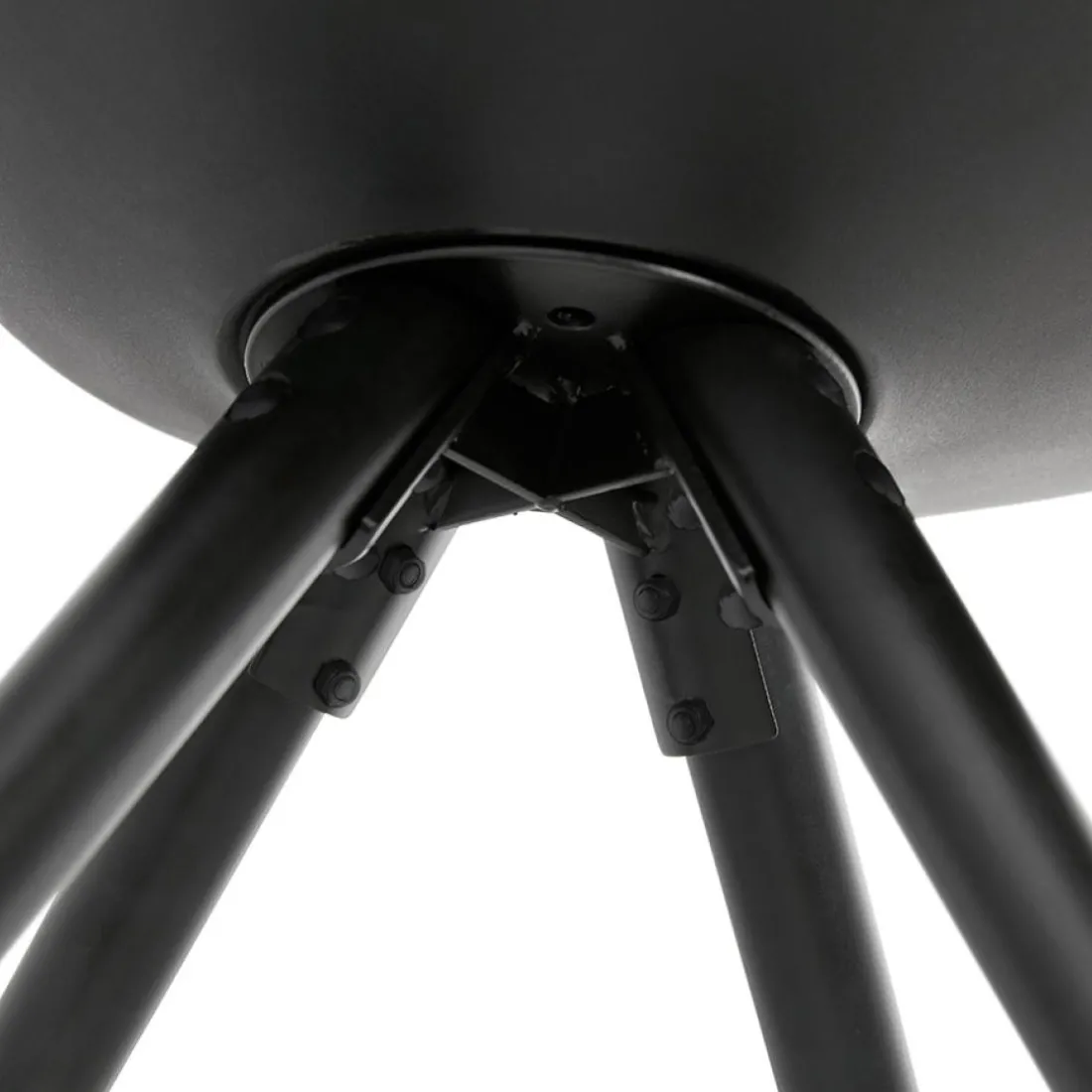 Chaise design 'PIPA' noire