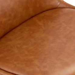 Chaise design 'STREET' en matière synthétique brune