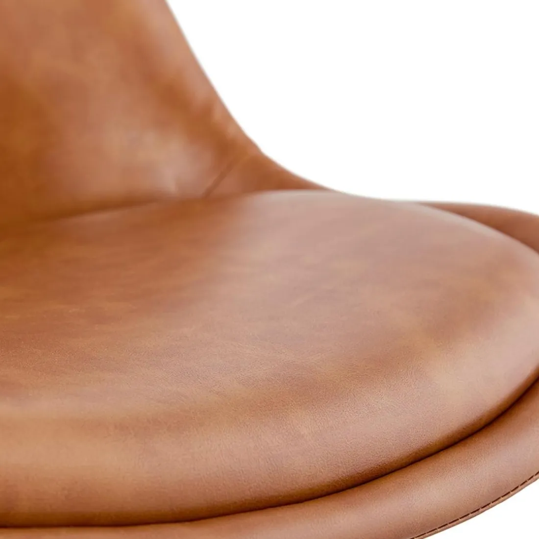 Chaise design 'STREET' en matière synthétique brune