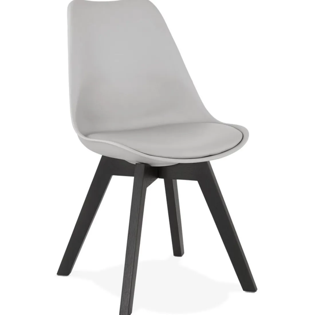 Chaise design 'TAPAS' grise