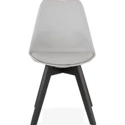 Chaise design 'TAPAS' grise