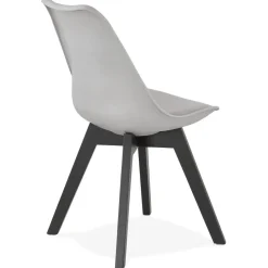 Chaise design 'TAPAS' grise