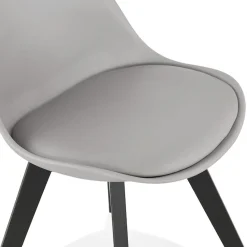 Chaise design 'TAPAS' grise