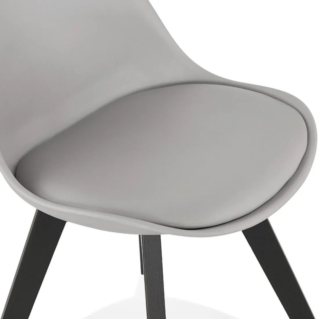 Chaise design 'TAPAS' grise