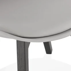 Chaise design 'TAPAS' grise