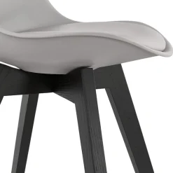 Chaise design 'TAPAS' grise