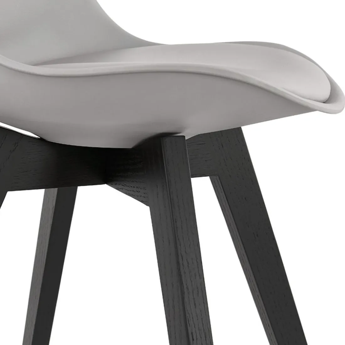 Chaise design 'TAPAS' grise