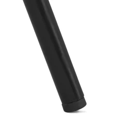 Chaise design 'ZAZY' en tissu pied de poule et pieds en métal noir