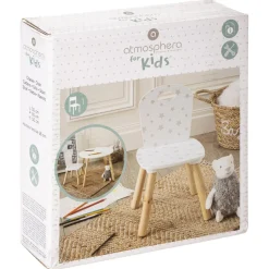 Chaise douceur motif blanc