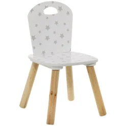 Chaise douceur motif blanc
