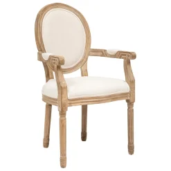 Chaise en hévéa beige