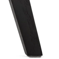 Chaise en microfibre brune 'AXEL' avec structure en bois noir