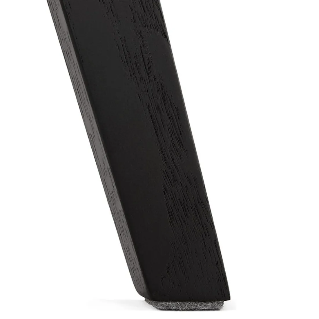 Chaise en microfibre brune 'AXEL' avec structure en bois noir