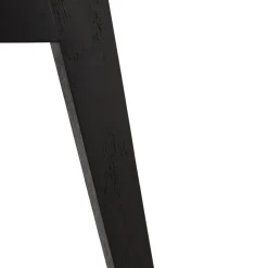 Chaise en microfibre grise 'AXEL' avec structure en bois noir