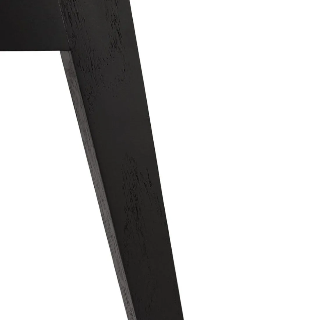 Chaise en microfibre grise 'AXEL' avec structure en bois noir