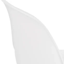 Chaise moderne 'LORY' blanche avec pied en métal
