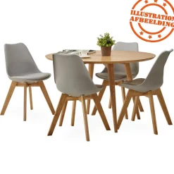 Chaise moderne 'TEKI' grise