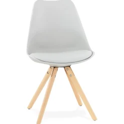 Chaise scandinave 'GOUJA' grise