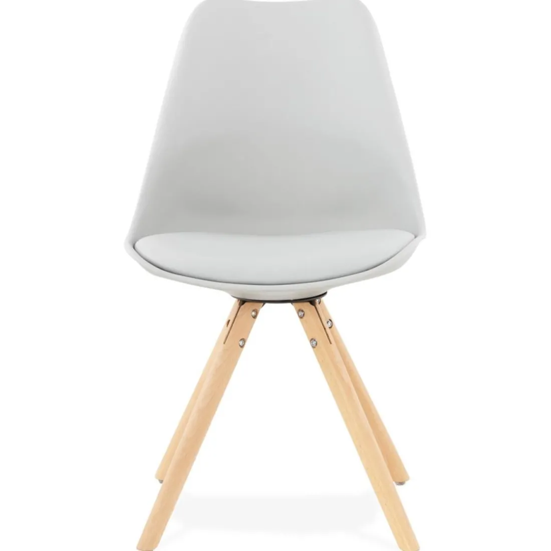 Chaise scandinave 'GOUJA' grise