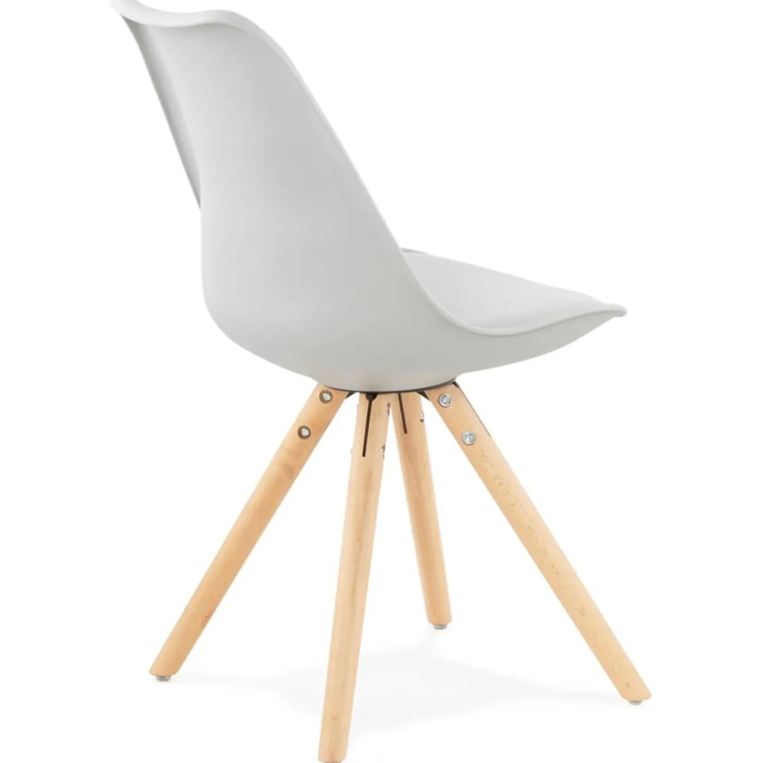 Chaise scandinave 'GOUJA' grise