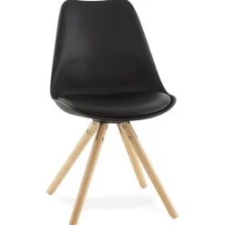 Chaise scandinave 'GOUJA' noire