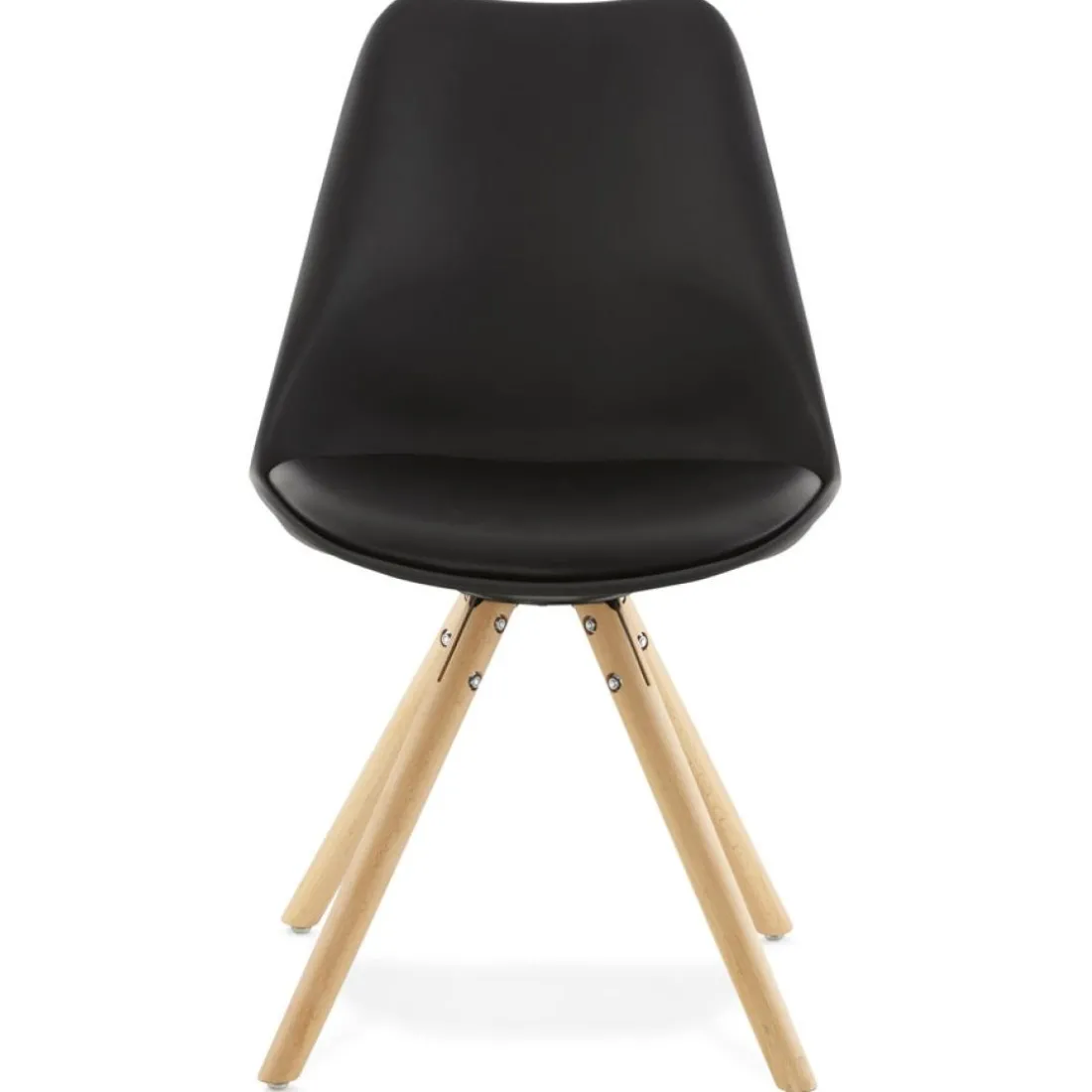 Chaise scandinave 'GOUJA' noire