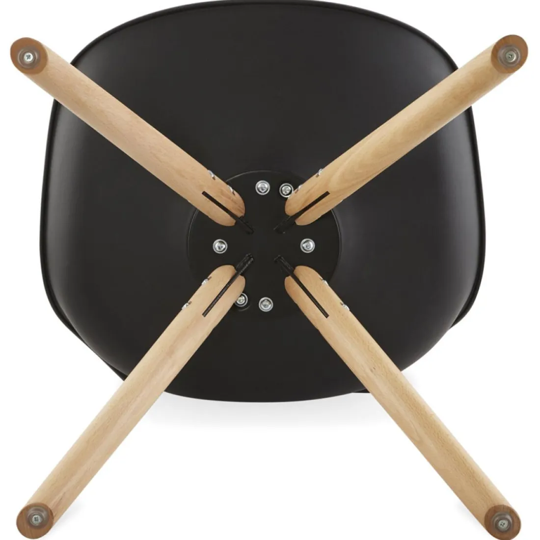 Chaise scandinave 'GOUJA' noire