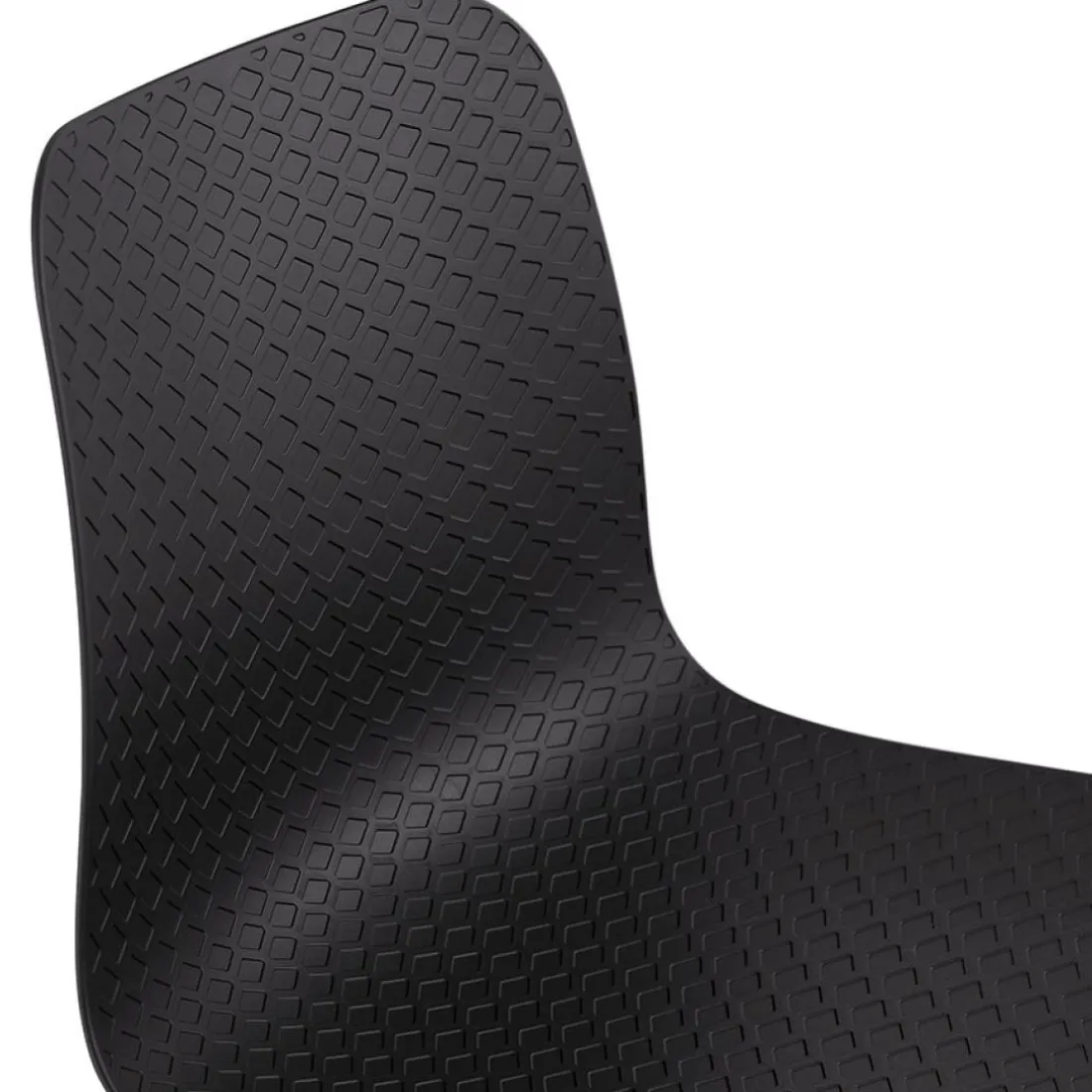 Chaise scandinave 'PACIFIK' noire avec pieds en bois finition naturelleChaise scandinave 'PACIFIK' noire avec pieds en bois finition naturelle