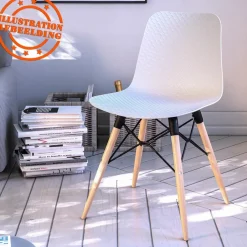 Chaise scandinave 'TONIC' blanche design