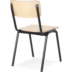 Chaise style écolier 'MASTER' finition naturelle classique