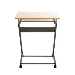 Chariot ordinateur Anthracite chene en Métal laqué