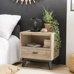 Chevet ANDRO Scandi 1 Tiroir 1 Niche