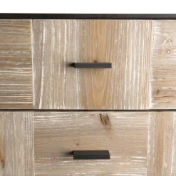 Chiffonnier 7 tiroirs Sapin et pieds métal CARLA