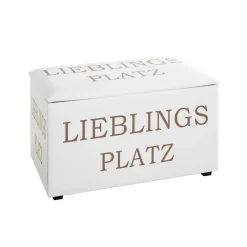 Coffre de rangement cuir imprimé motif